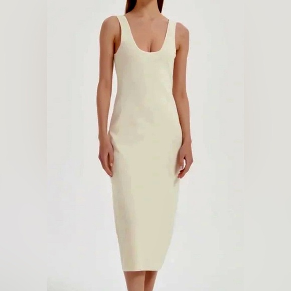 COS Cream Scoop Nectar Tank Maxi Dress. Size L. - Picture 1 of 8